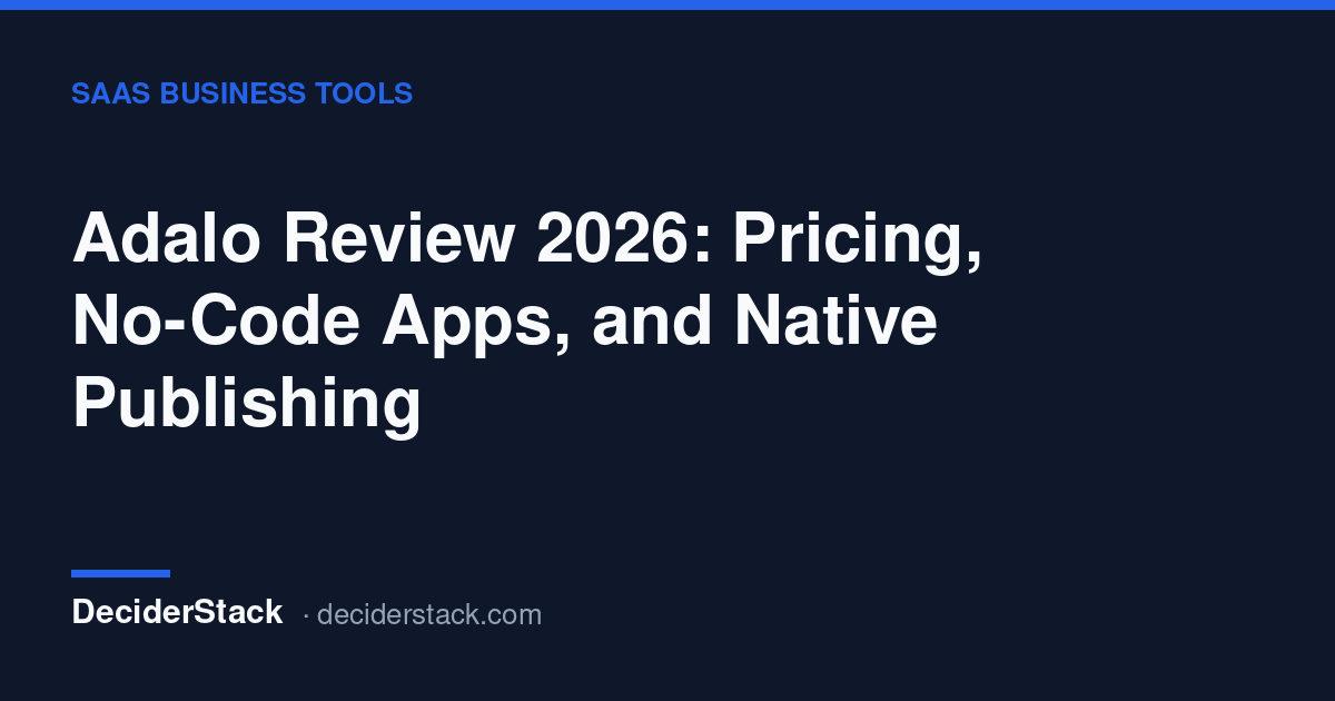 Adalo pricing page: Free, Starter, Professional and Team plans billed annually