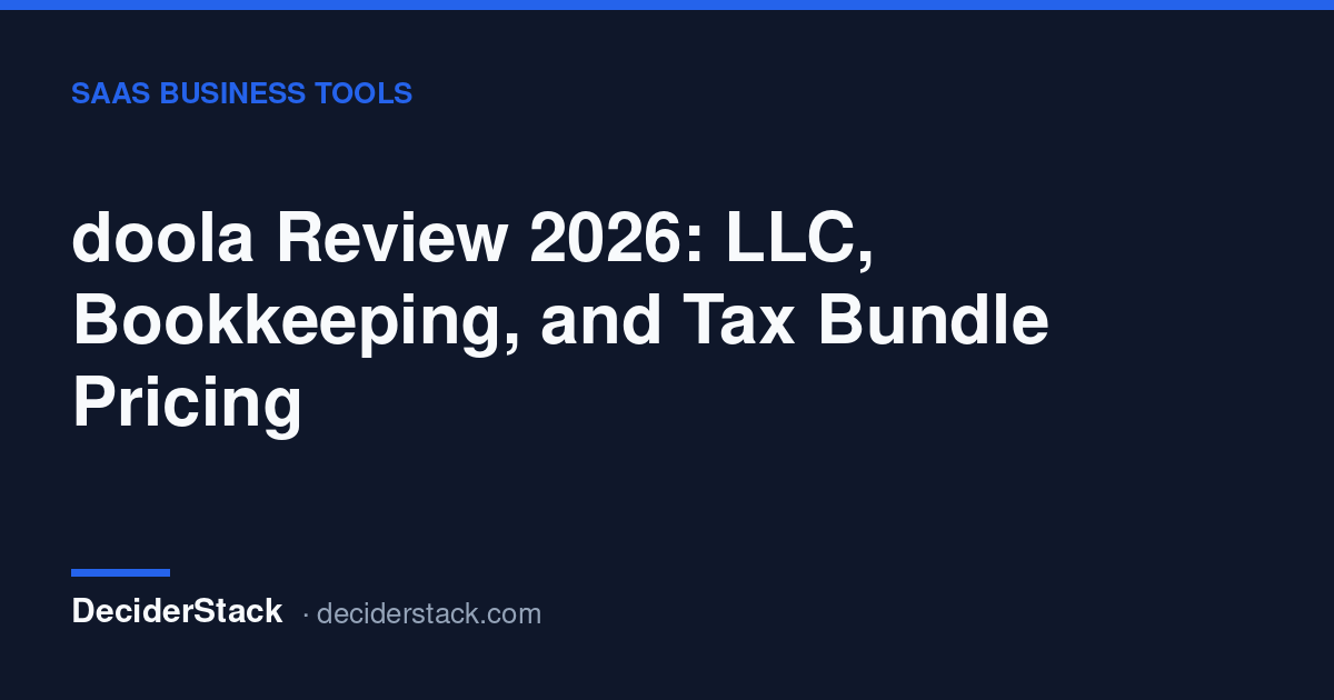 doola review: LLC, bookkeeping and tax bundle pricing