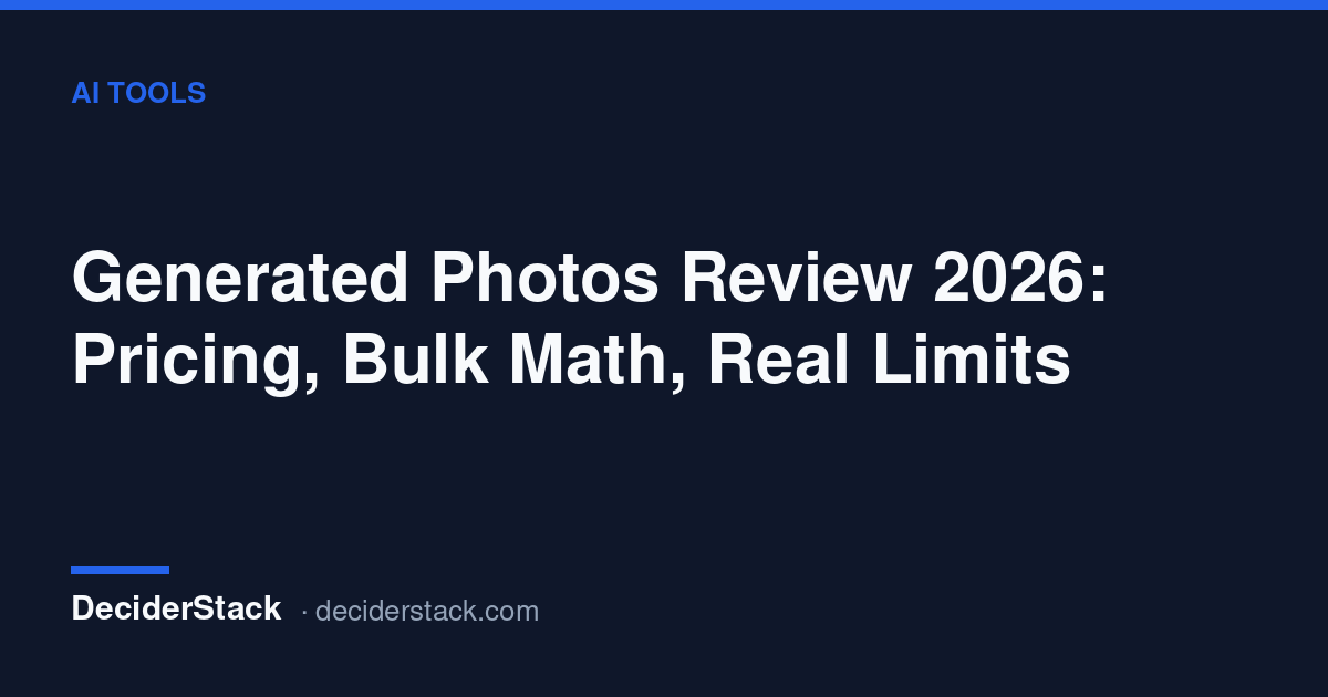 Generated Photos review: the $199 tiers and the bulk math