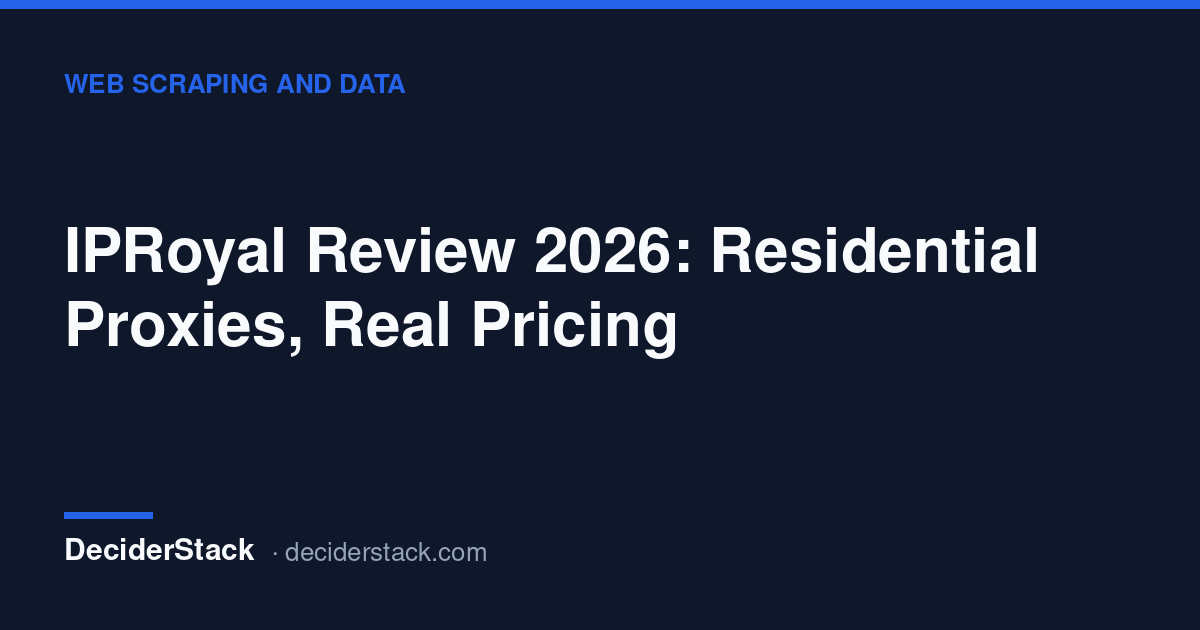 IPRoyal residential proxy pricing per gigabyte for 1, 2 and 10 GB
