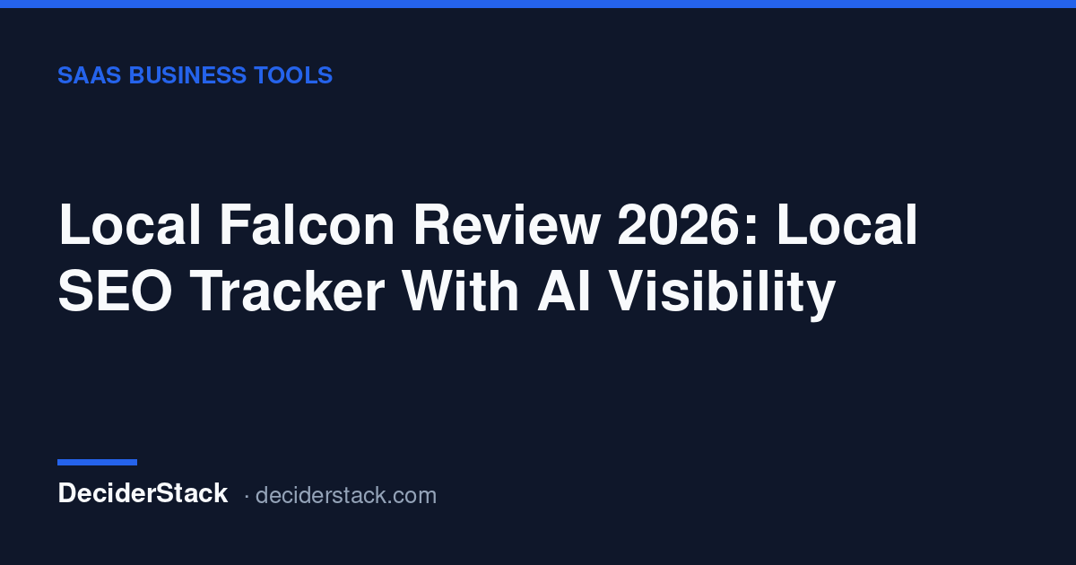 Local Falcon review: AI Visibility, credits and the four tiers