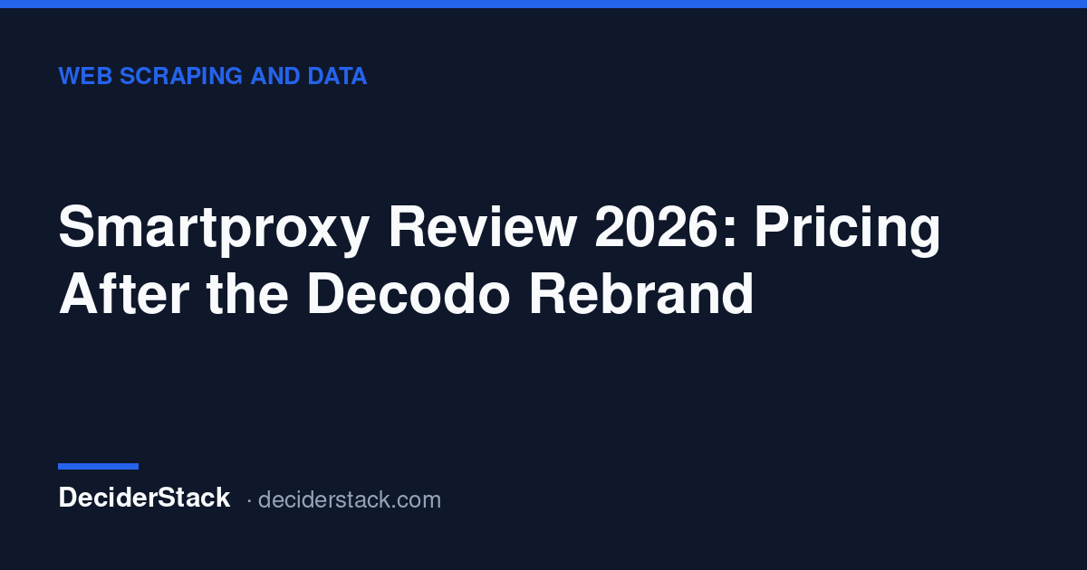Smartproxy review: the Decodo rebrand and real pricing