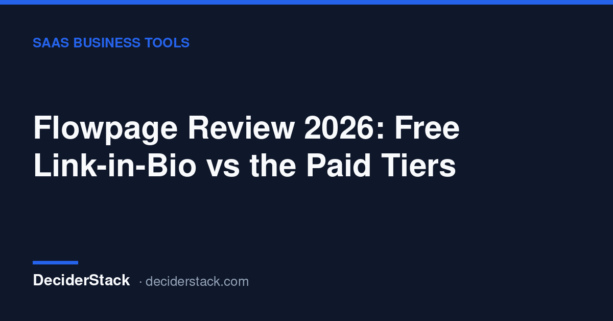 Flowpage review: the free tier against the two paid plans