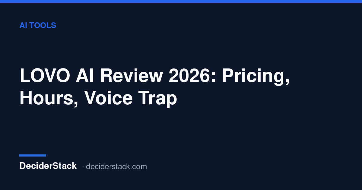LOVO AI pricing tiers and voice generation hours