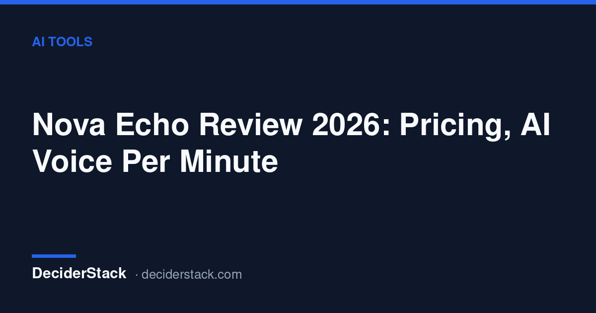 Nova Echo pricing page: Light, Super and Hyper plans with per-minute rates