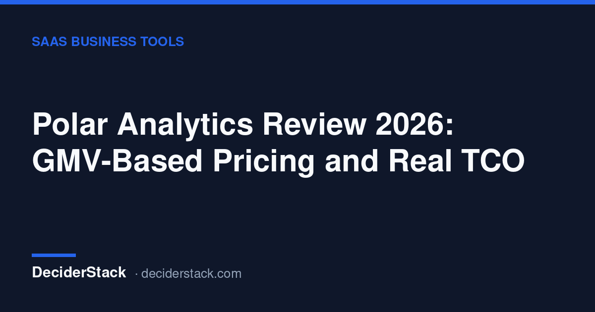 Polar Analytics review: GMV pricing, the Core Plan and the module bill