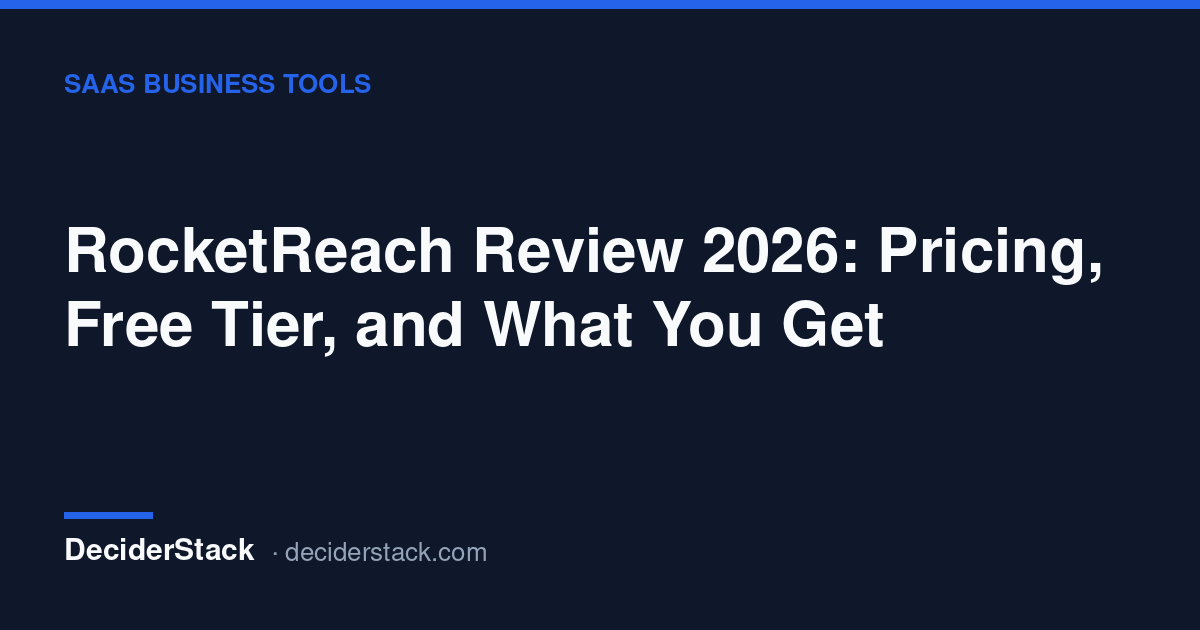 RocketReach review: the published ladder, the free tier and the API