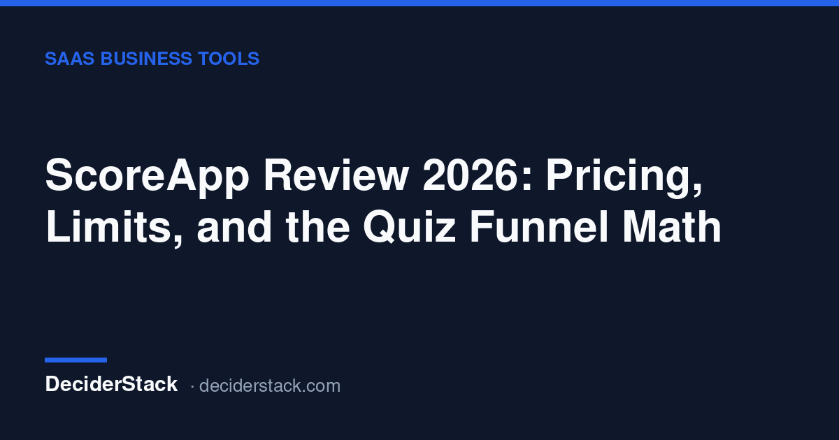 ScoreApp review: response caps and plan prices