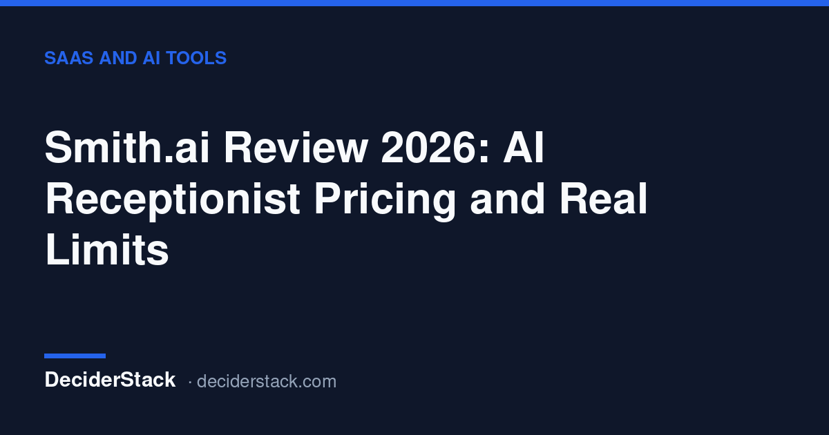 Smith.ai review: the per-call rate on every published plan