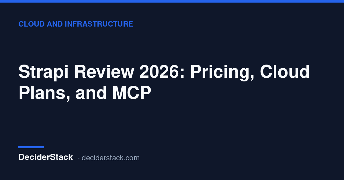Strapi review: Cloud plan prices, the self-host path and MCP