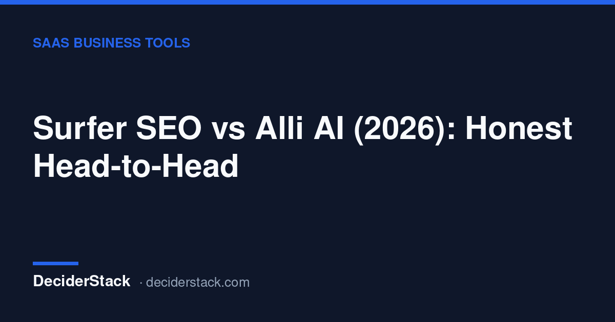 Surfer SEO vs Alli AI: what each plan and workflow costs