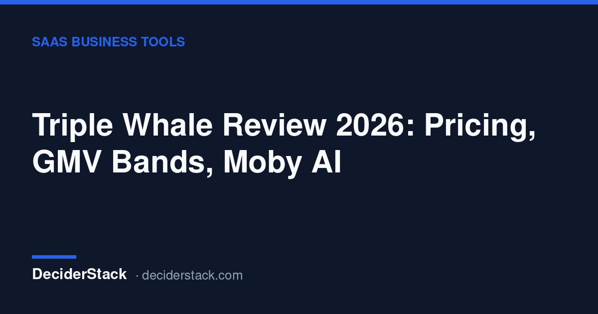 Triple Whale review: GMV pricing, Moby 2 and the real bill
